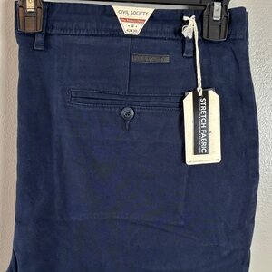 Civil Society Men's Dark Navy Chinos 42x30